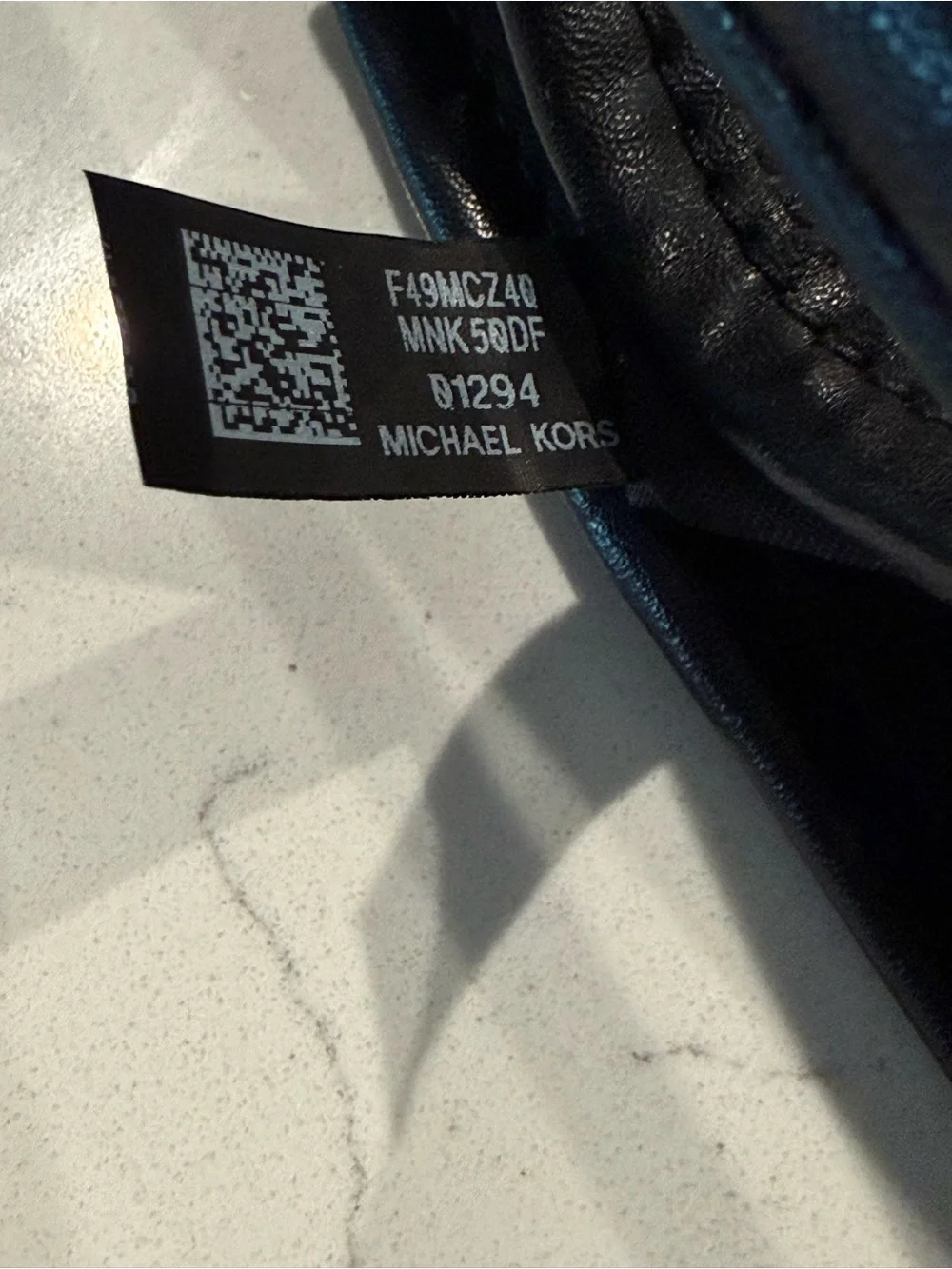 Michael Kors Black Leather Bucket Bag with Silver Hardware and Strap